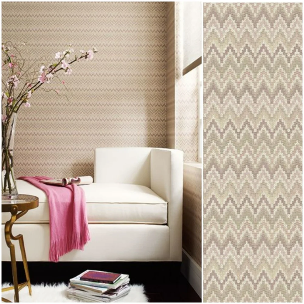 Wallpaper Chevron Weave Heartbeat Purple